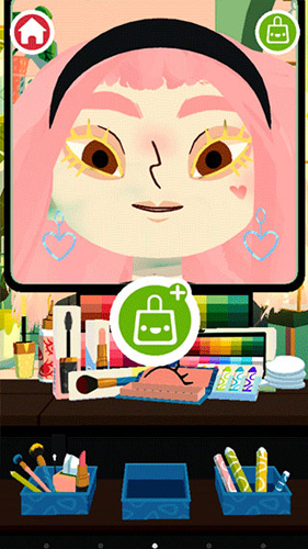 托卡美发沙龙4全解锁版开启化妆模式方法5