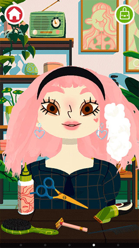 托卡美发沙龙4全解锁版开启化妆模式方法2